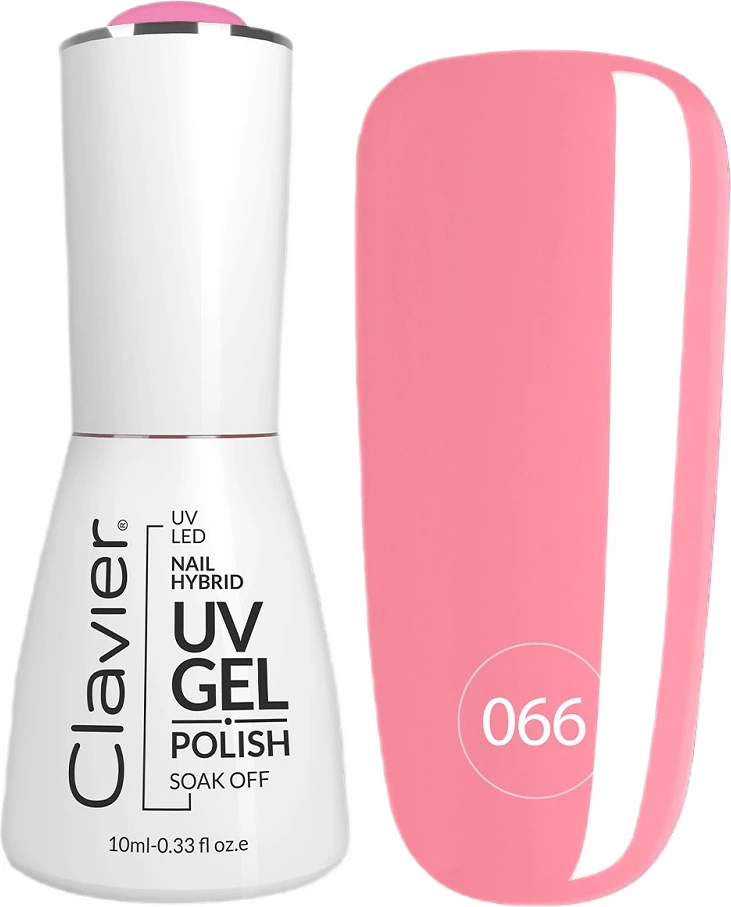 Llak për thonj për femra Clavier Luxury Hybrid Lacquer 066 Fizzy Pink Love, 10ml