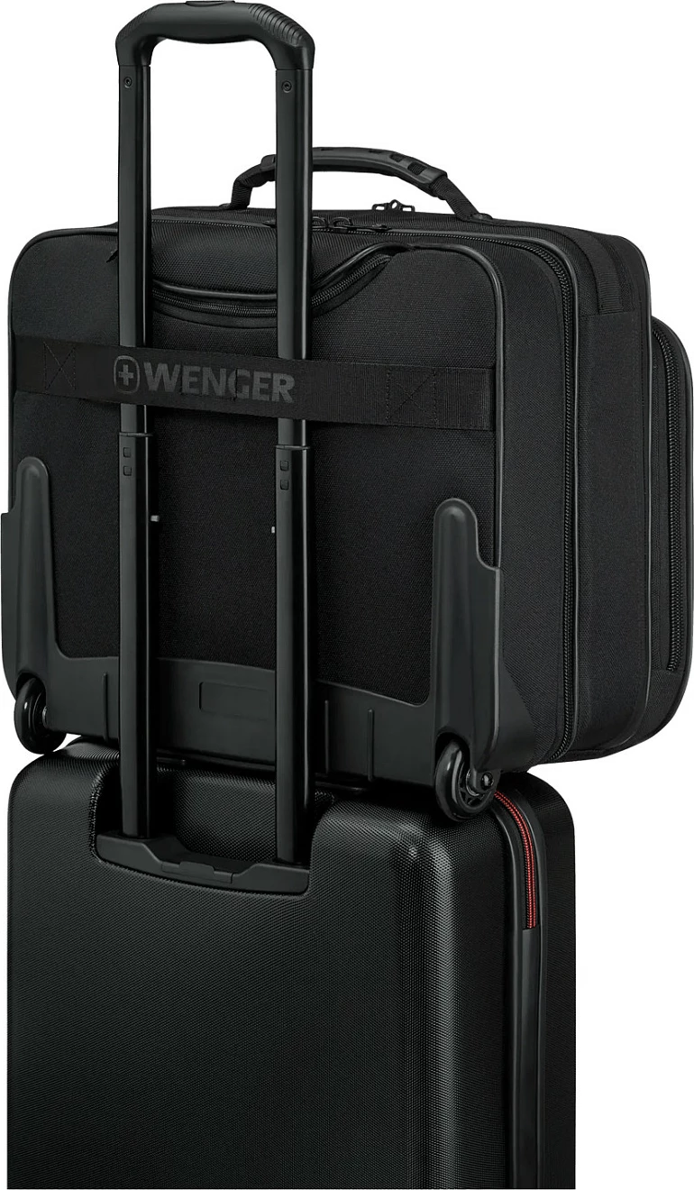 Çantë laptopi Wenger Legacy Black Series 15.6 inç me rrota, e zezë