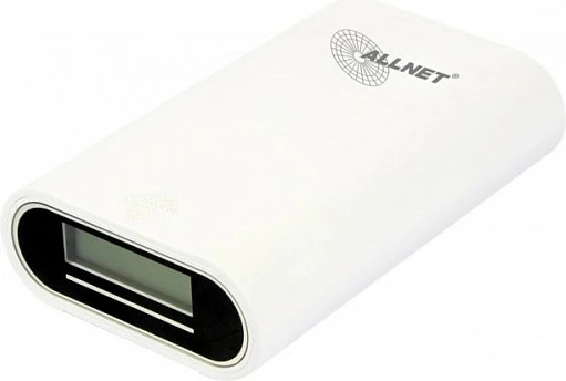 Powerbank ALLNET ALL-PB103, LCD, 2x USB-A, micro-USB + USB-C, i bardhë