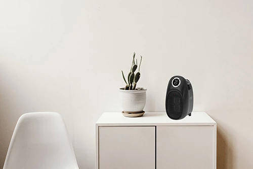 Ngrohës portativ, Adler, AD 7726 Thermofan Easy Heater, 1500W, timer 1-12h, kontroll temperature 15-35°C, element qeramik, i zi