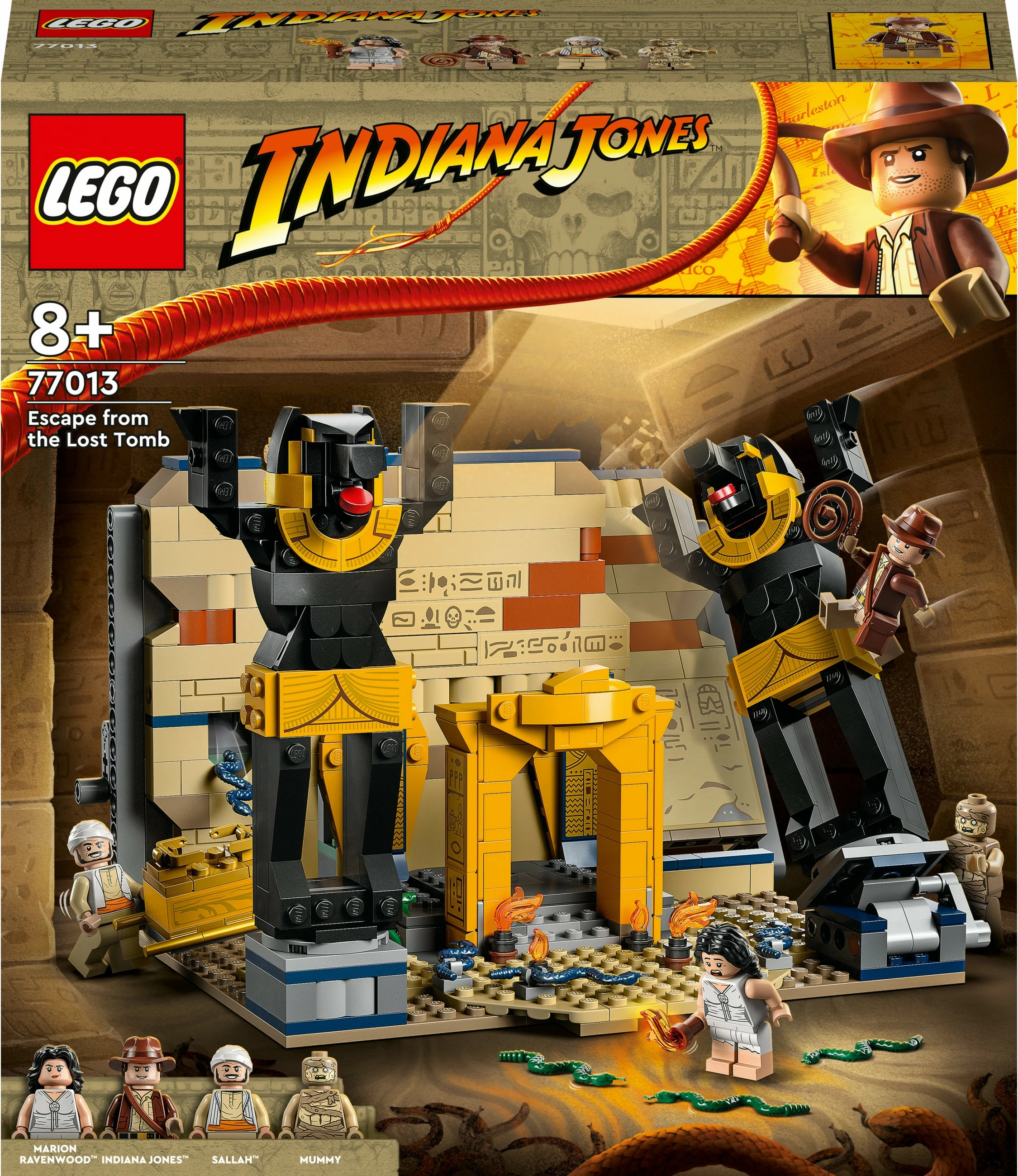 Set ndërtimi LEGO Indiana Jones 77013, Escape from the Lost Tomb, shumëngjyrësh