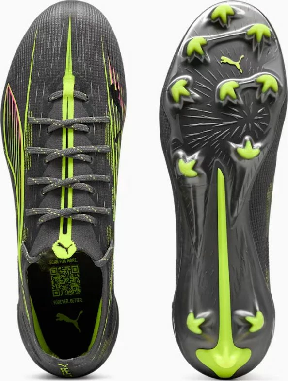 Atlete futbolli për meshkuj Puma, të hirtë