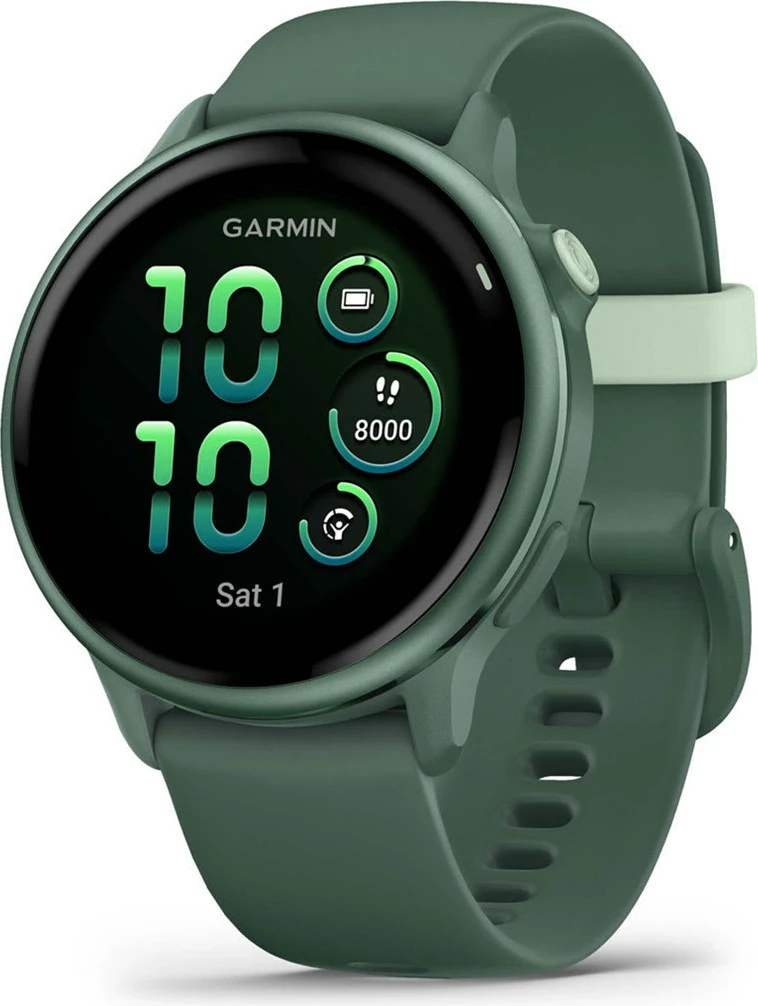 Orë sportive Garmin vívoactive 6, 42 mm, AMOLED, GPS, e gjelbër