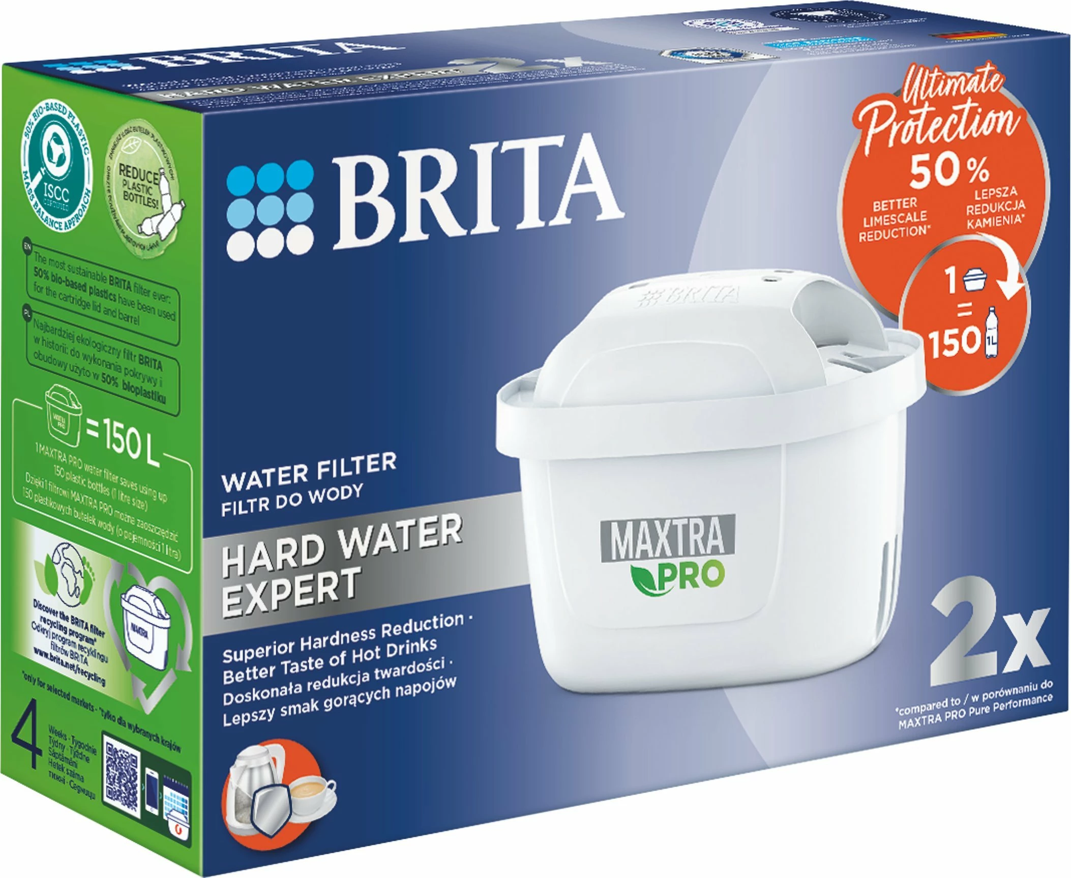 Kartrixh filtri uji Brita MAXTRA PRO Hard Water Expert, 2 copë