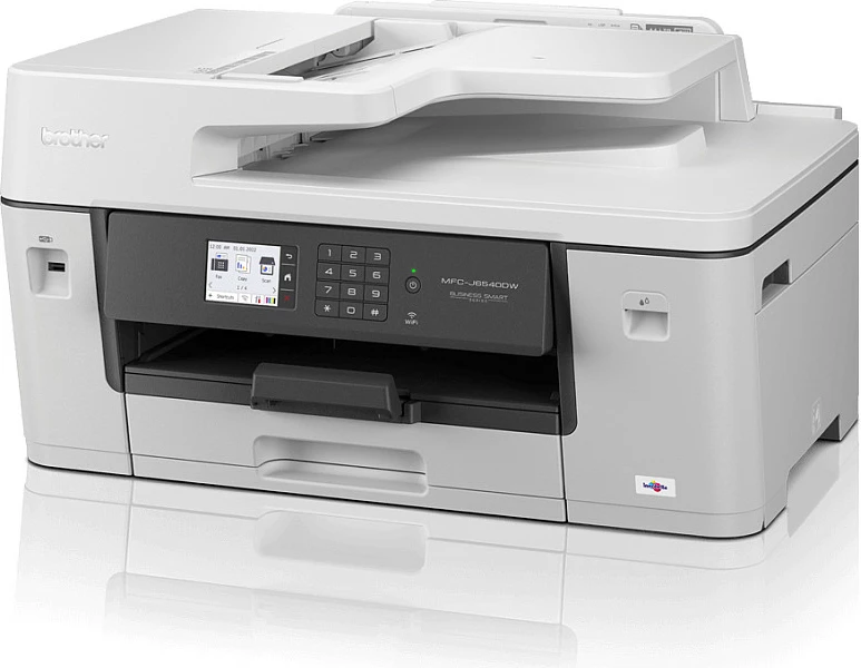 Printer multifunksional Brother MFC-J6540DWE, Inkjet me ngjyra, A3, duplex, ADF 50 fletë, gri/bardhë
