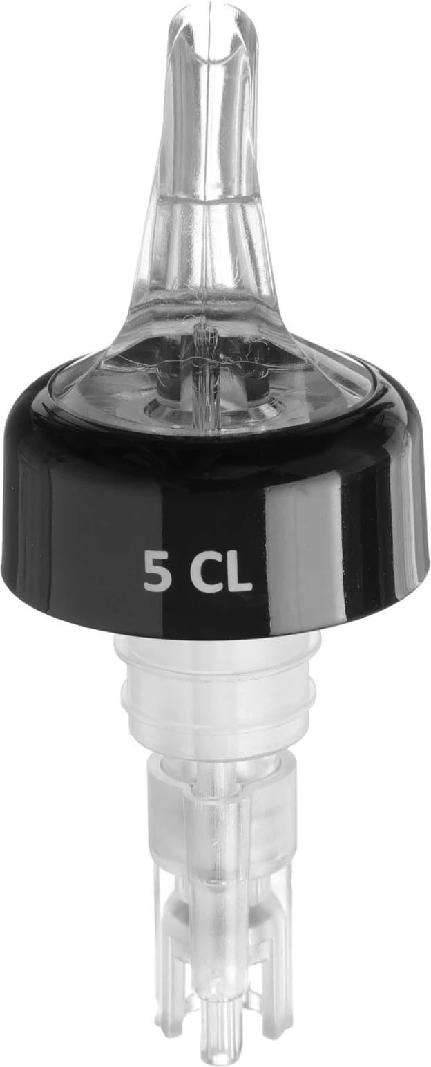 derdhës me masë për pije, Bar Up, 50 ml, set 2 copë, e zezë/transparent