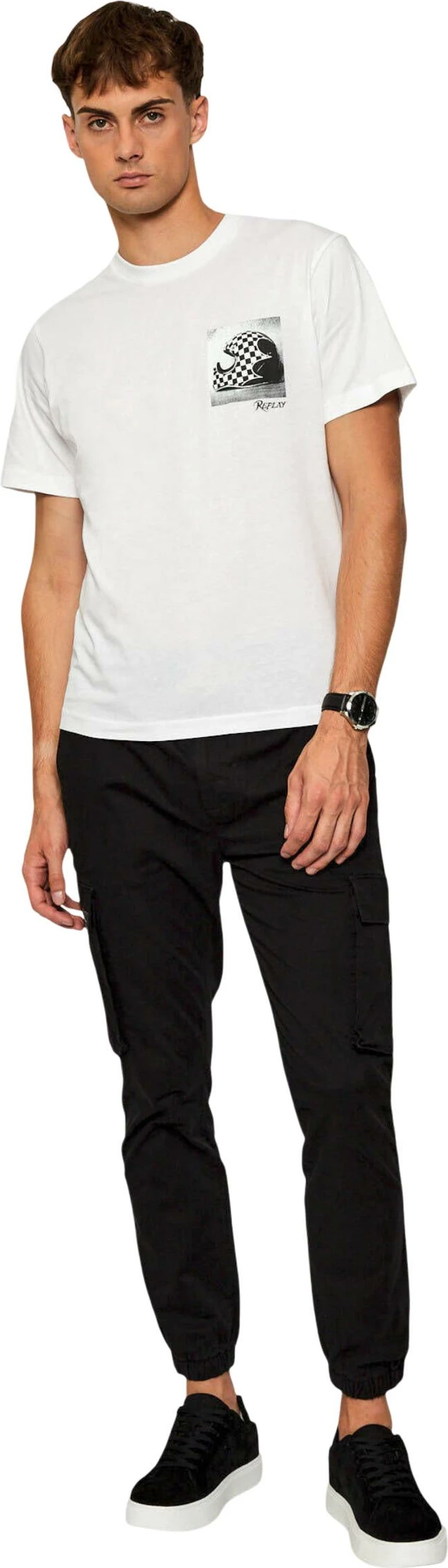 Pantallona për meshkuj Calvin Klein Jeans SKINNY ELASTIC TWILL LV04RD608G, të zeza [Madhësia: XS]