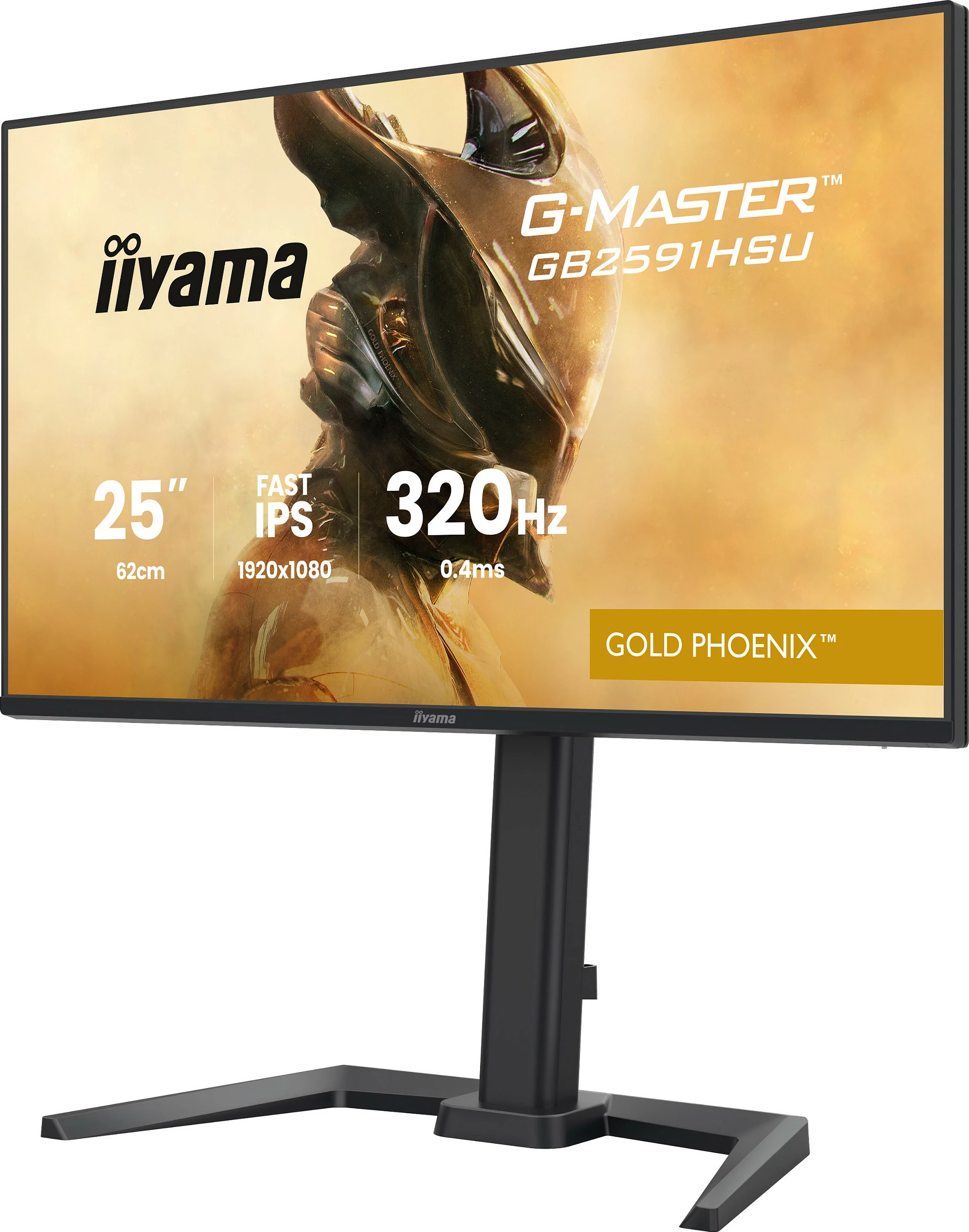Monitor gaming iiyama G-MASTER Gold Phoenix GB2591HSU-B1, 24.5" Full HD, Fast IPS 320Hz, i zi mat