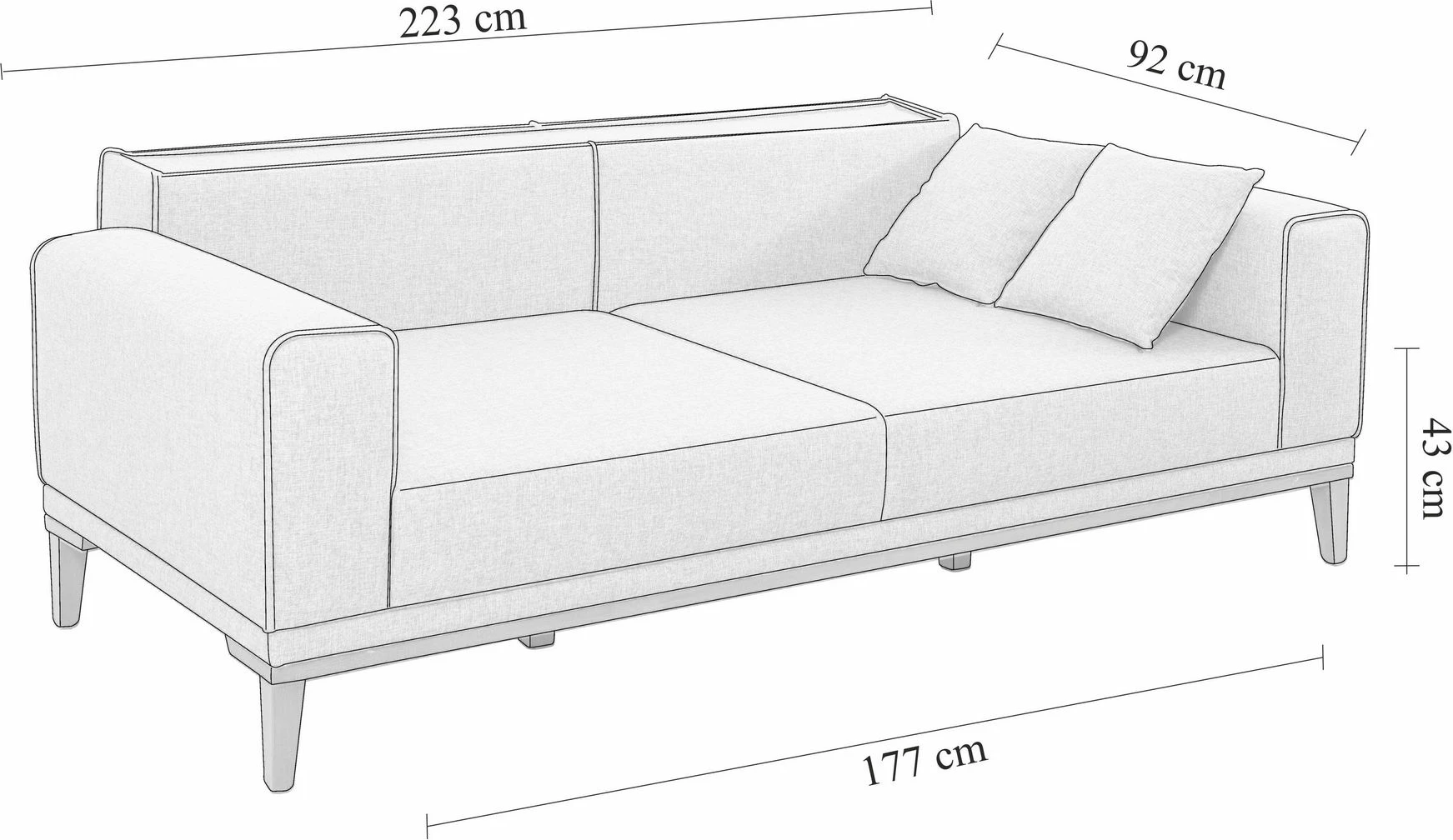 Set divan-krevat, karrige dhe tavolinë anësore, ngjyrë antracit, Liones 1053