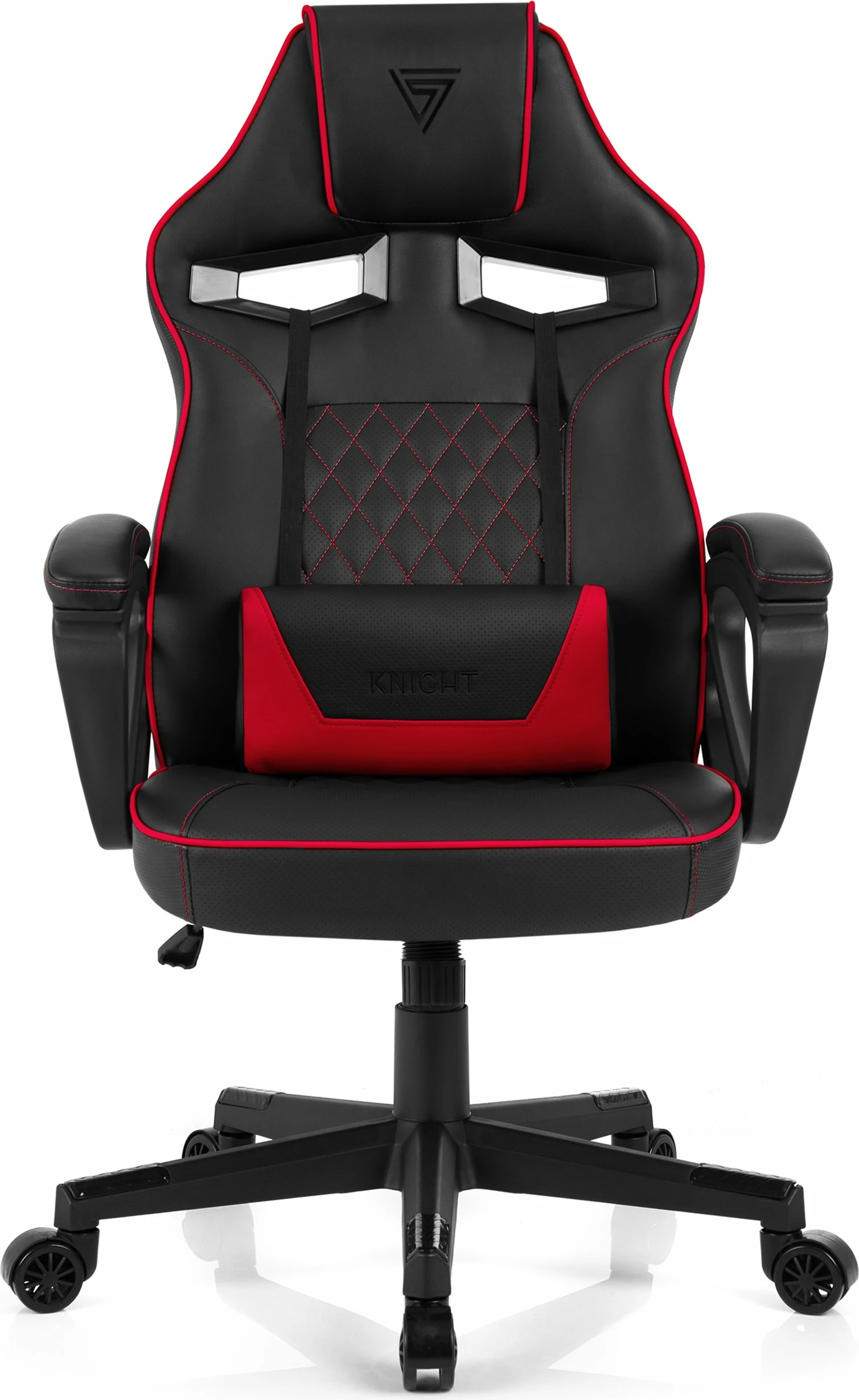 Karrige gaming SENSE7 Knight, 120 kg, lëkurë eko, e zezë/kuqe