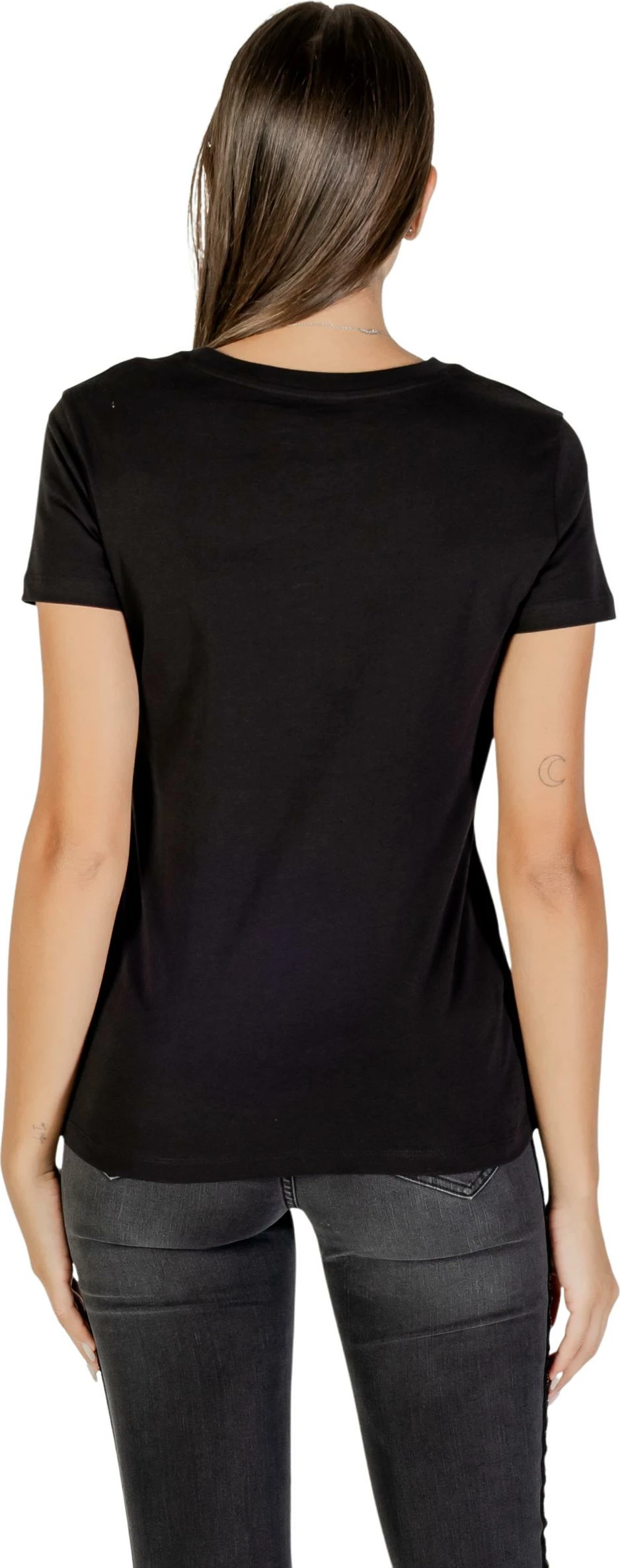 Maicë për femra Armani Exchange XW000839 AF10356, e zezë me ari [Madhësia: XS]
