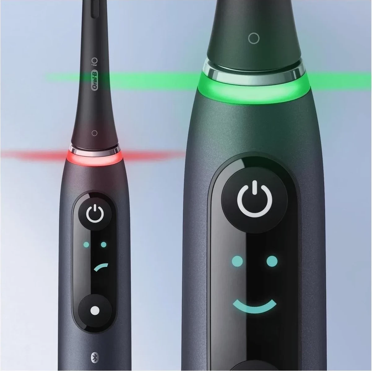Furçë dhëmbësh elektrike Oral-B iO 9 Duo, Bluetooth, 2 doreza, ngjyrë e zezë/rozë