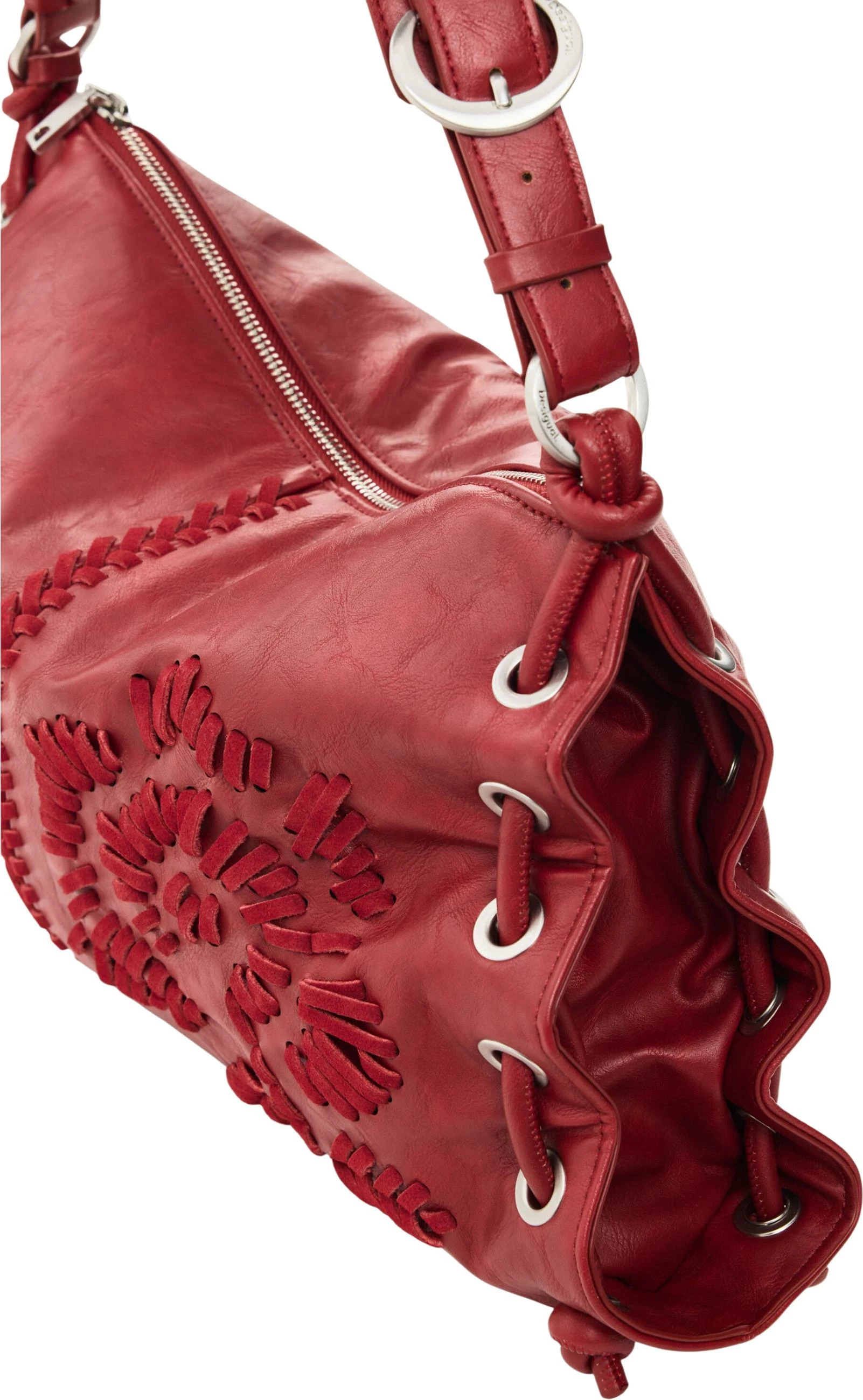 Çantë krahu për femra Desigual Alisio Xela Medium 26WAXP82, e kuqe