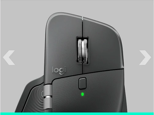 Maus Logitech MX Master 4 for Business, pa kabllo RF + Bluetooth, 8000 DPI, Logi Bolt, grafit