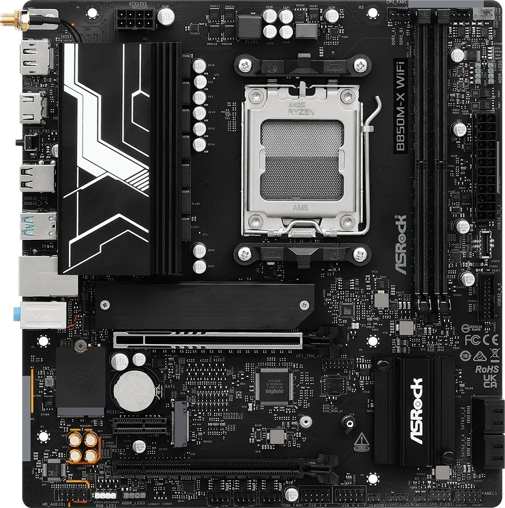 Pllakë amë Asrock B850M-X WiFi R2, Socket AM5, micro ATX, E zezë