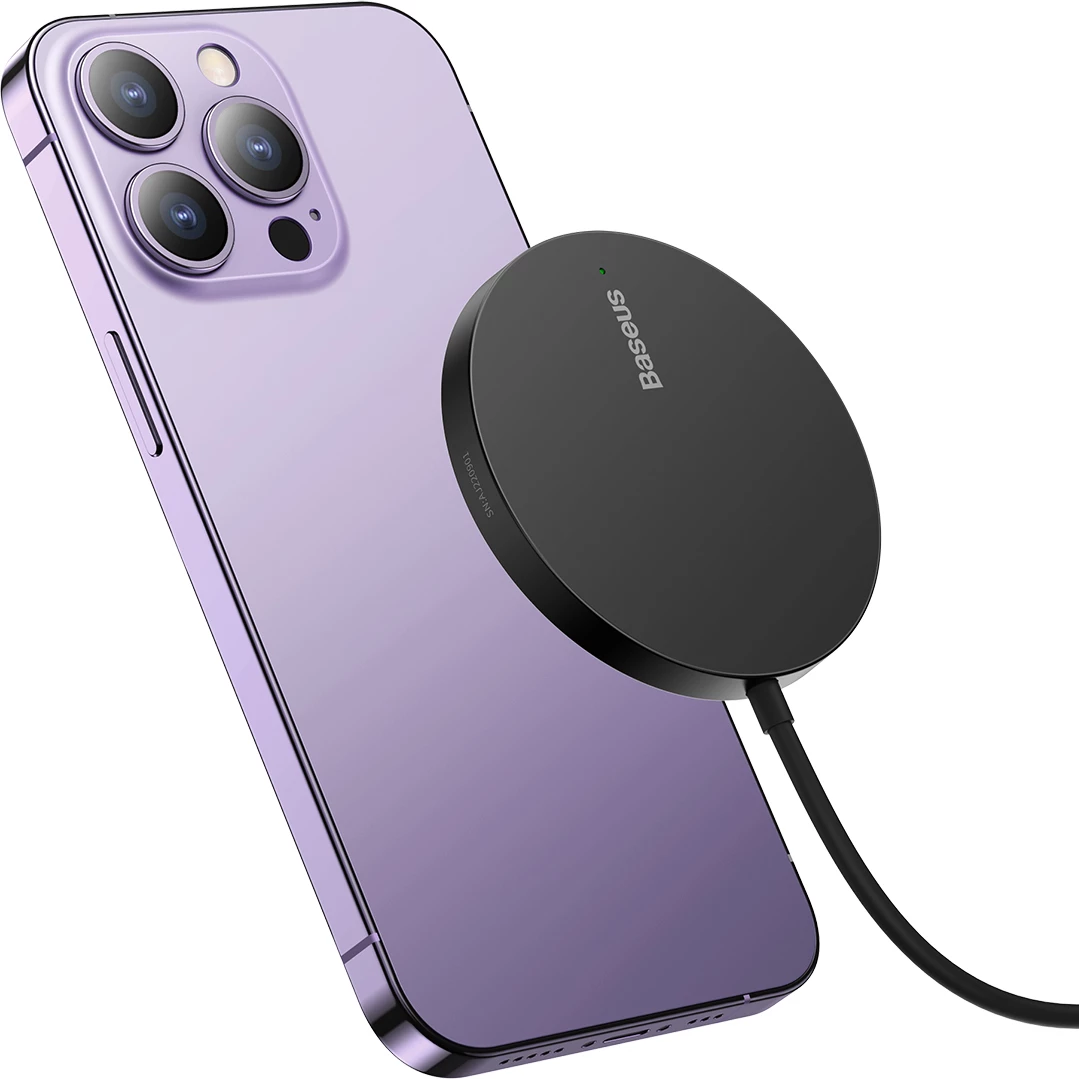 Karikues wireless Baseus Simple Mini3, MagSafe, 15W, i zi