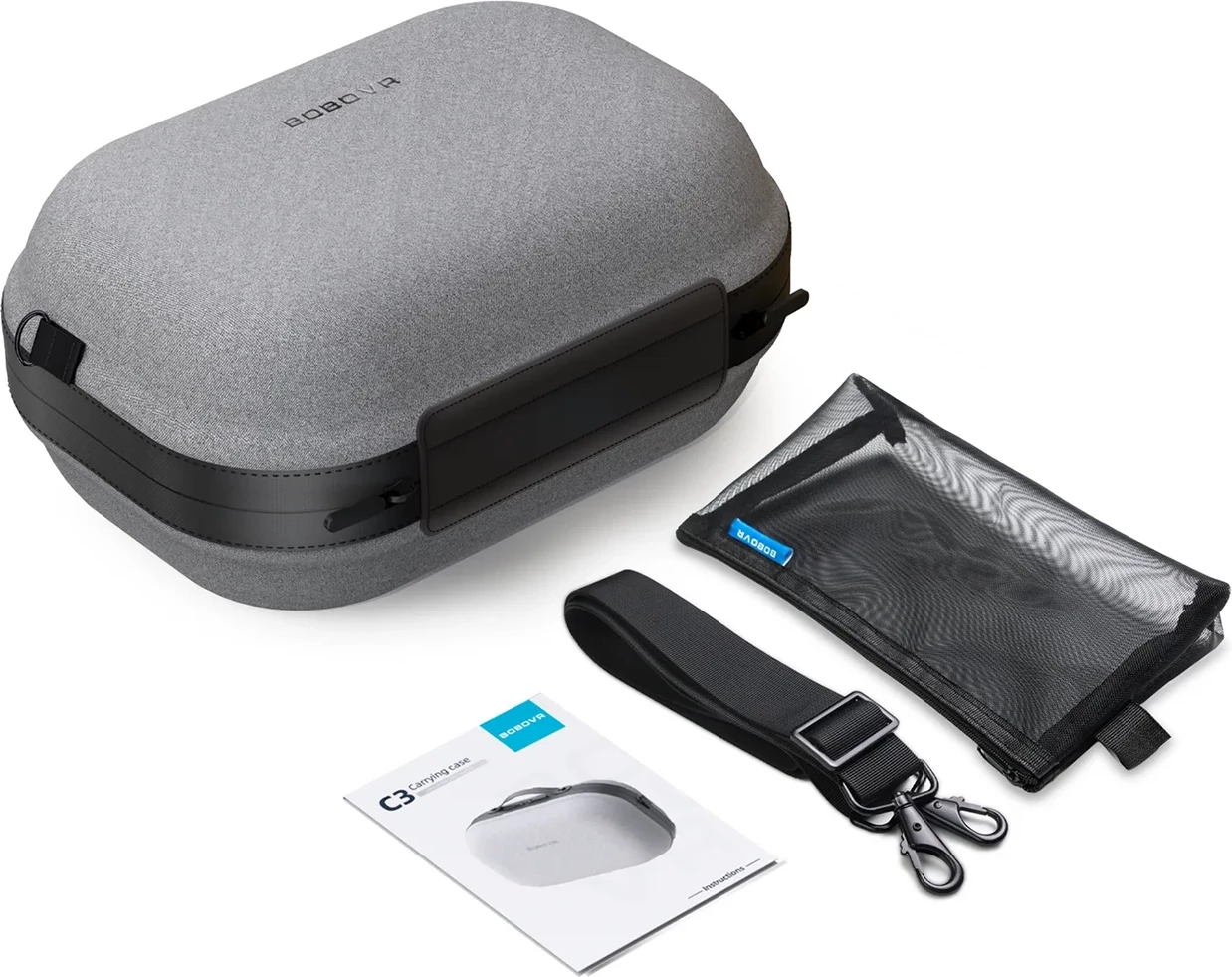 Kuti transportuese BoboVR C3 për Meta Quest 3/3S, gri