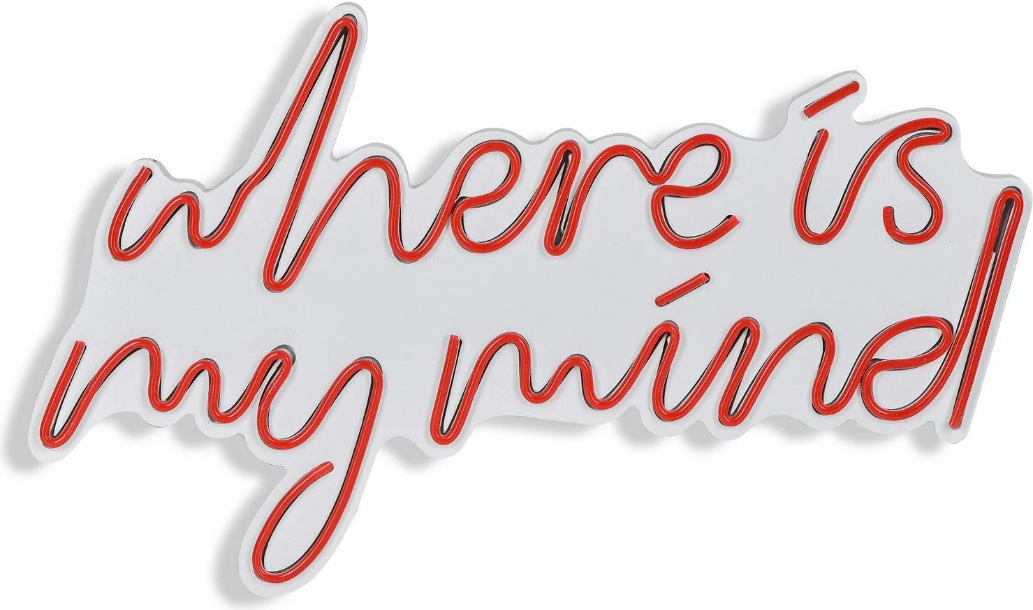 Dritë dekorative LED plastike, 'Where is my mind', e kuqe