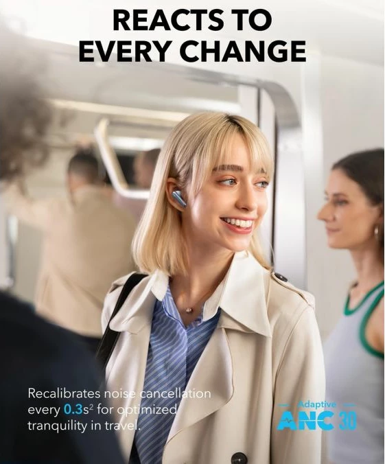 Kufje Anker Soundcore Liberty 4 Pro wireless ANC, Bluetooth 5.3, deri 40 orë, Blu