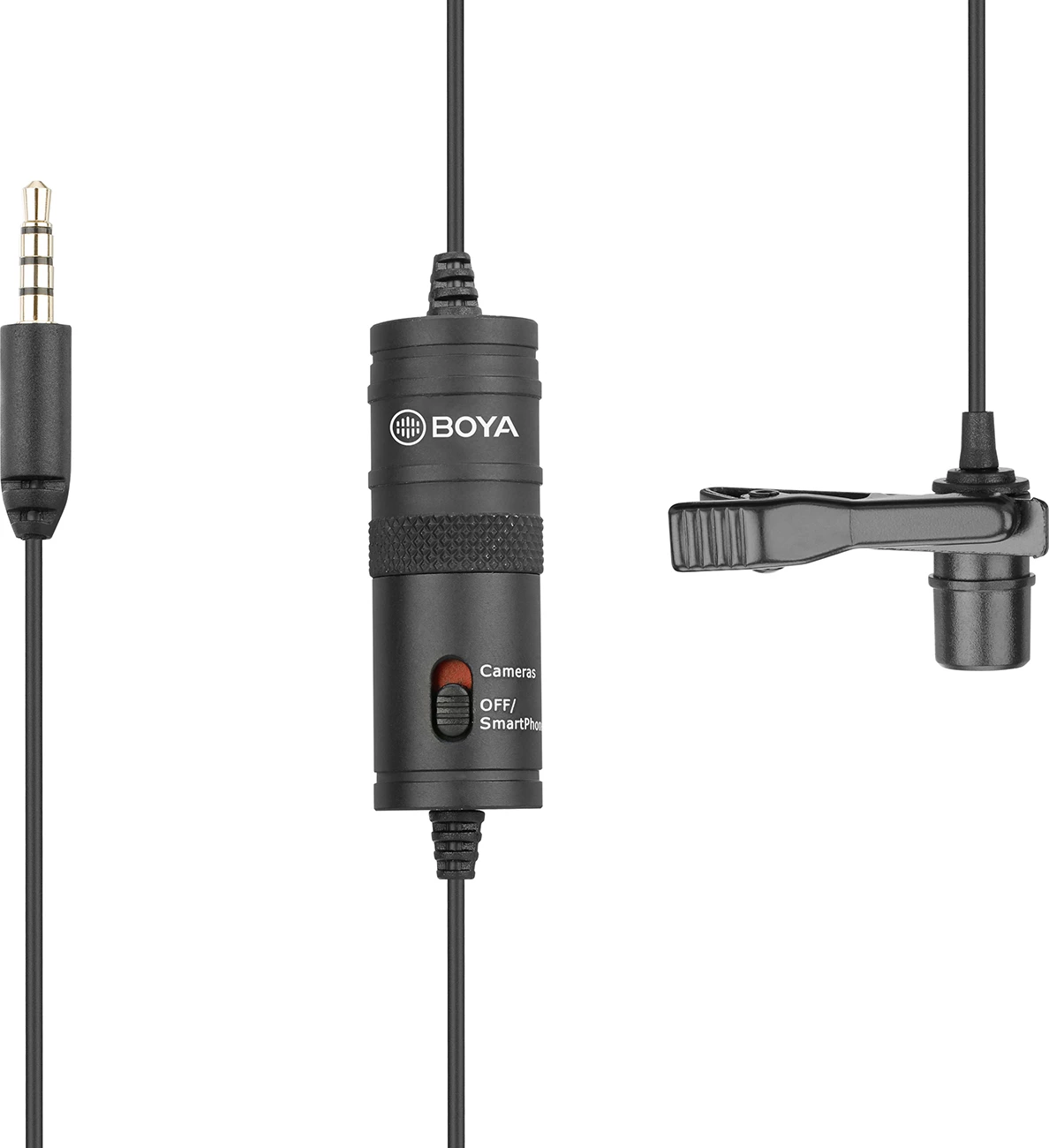 Mikrofon lavalier BOYA BY-M1 me kabllo 6 m, 3.5 mm TRRS, omnidirectional, i zi