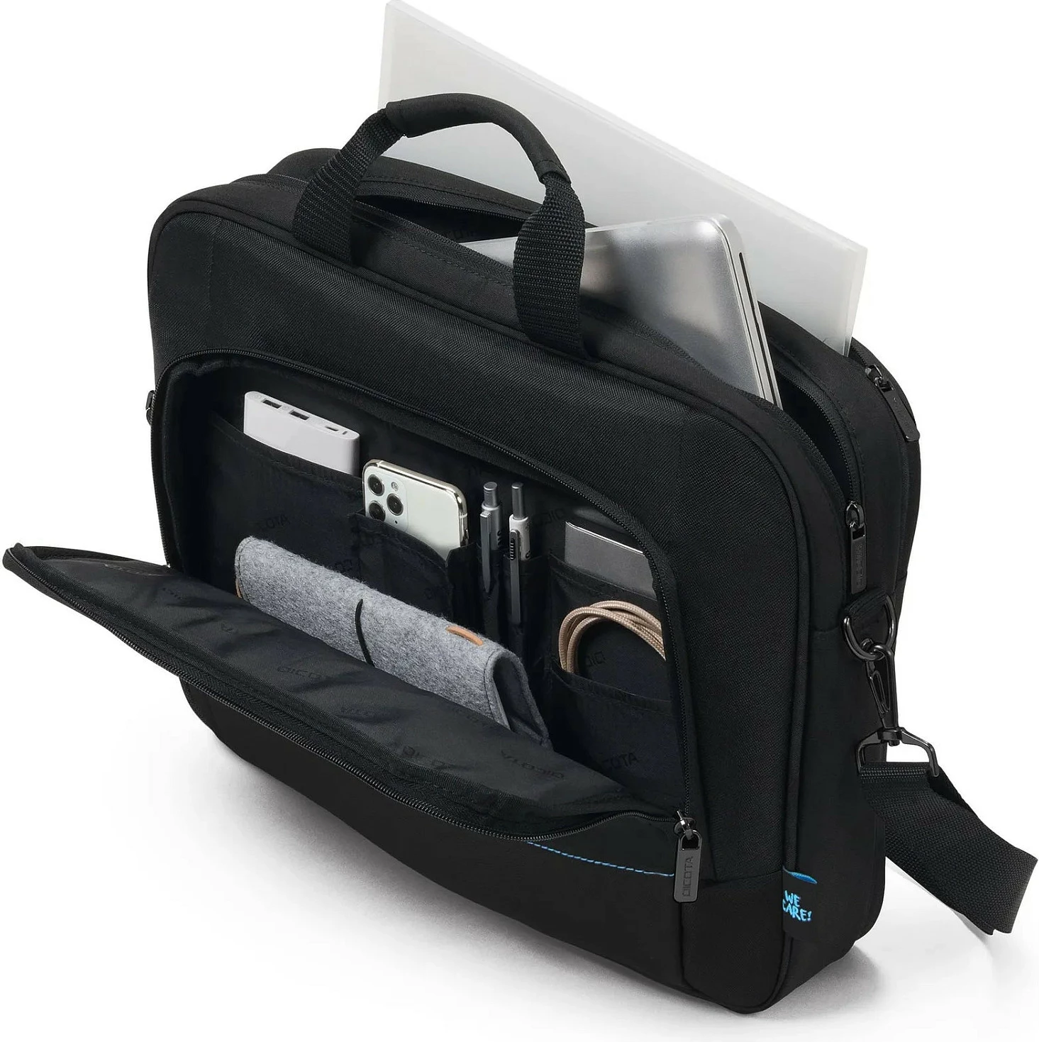 Çantë për laptop DICOTA Top Traveller TWO, 13-14", poliestër i ricikluar, e zezë