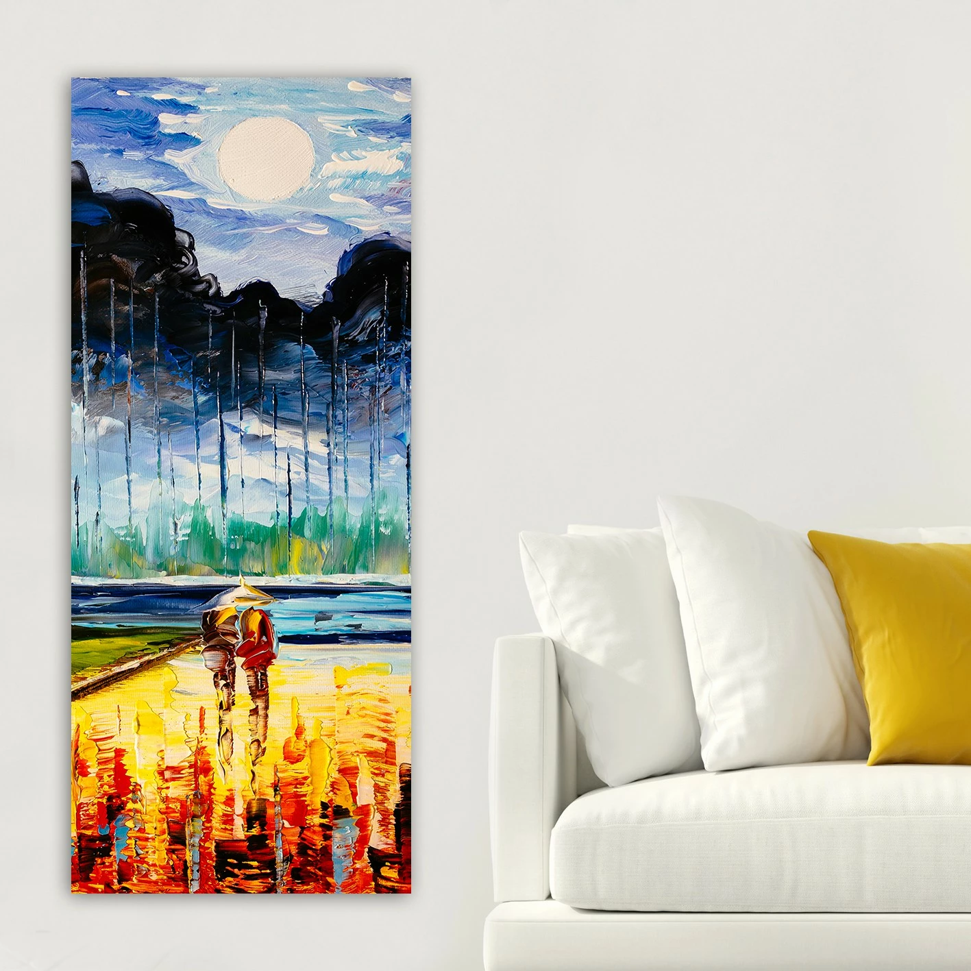 Pikturë dekorative në kanavacë, shumëngjyrëshe, DKY2613776050_50120, 50x120cm