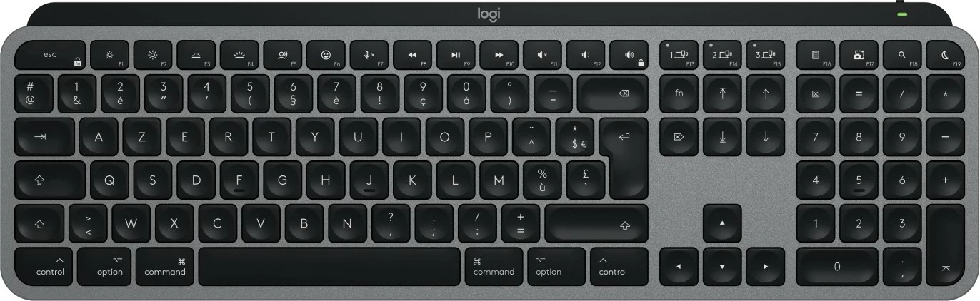 Tastierë Logitech MX Keys S for Mac, wireless, space gray