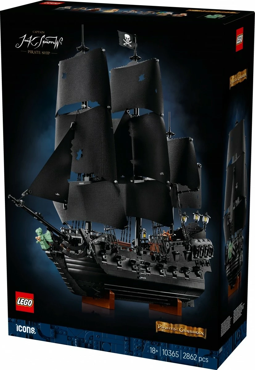 set ndërtimi LEGO Icons 10365 Pirate Ship of Captain Jack Sparrow, 2862 copë, 18+