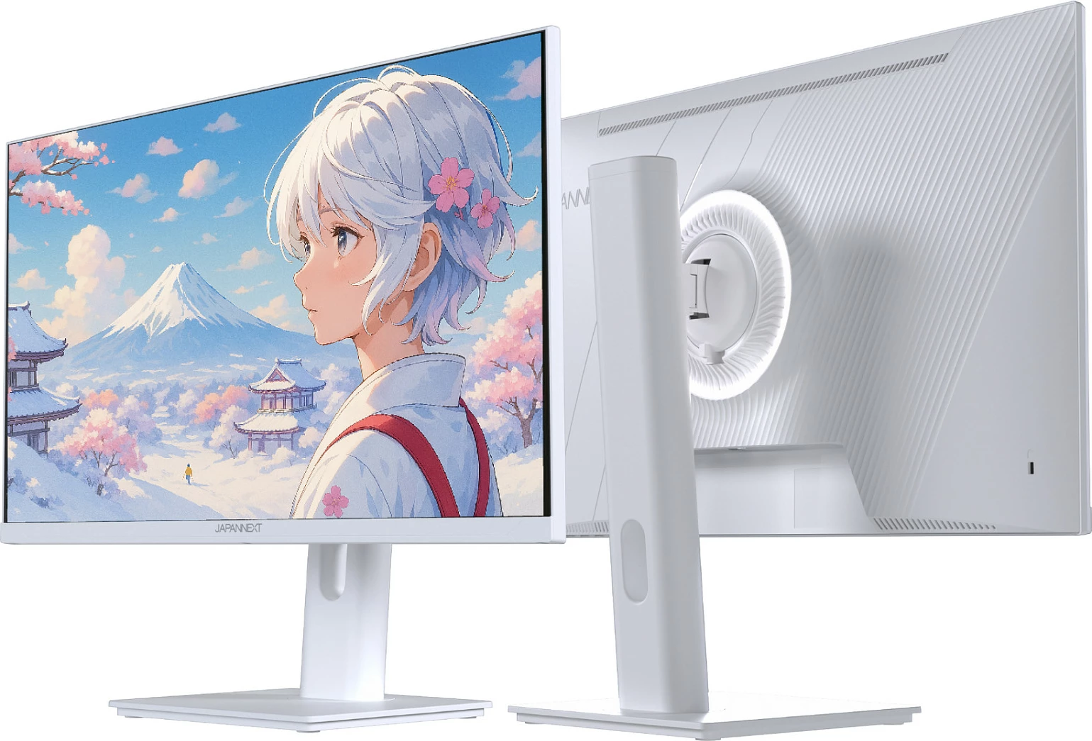 Monitor gaming JAPANNEXT 23.8" IPS Full HD 120Hz 0.5ms, i bardhë
