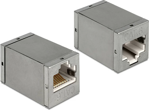 Adapter RJ45 DeLOCK 86250, femër-femër, gri