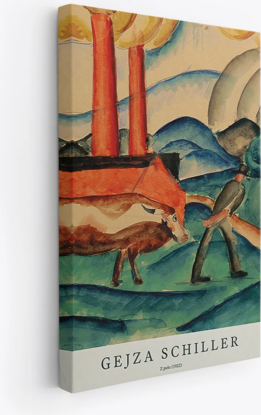 Set pikturash dekorative në kanavacë (3 copë), Wallity, Ersycnvs10, 70x100