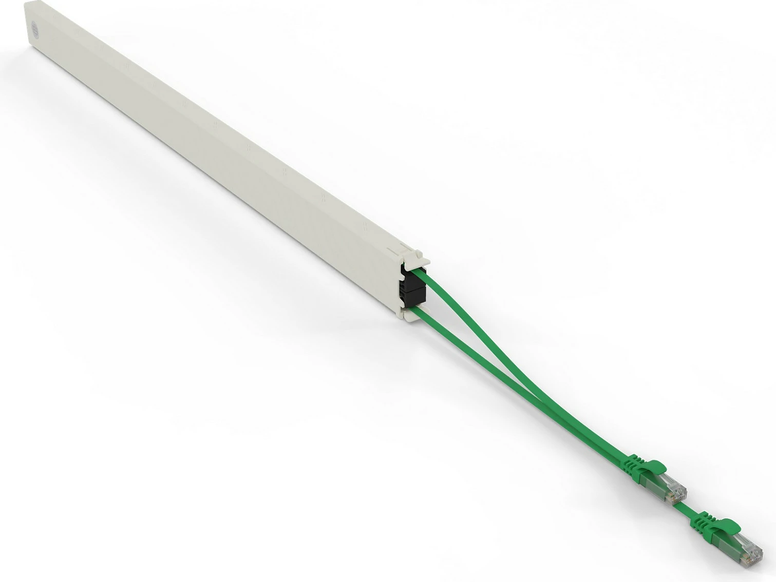 Kabllo rrjeti PATCHBOX patchbox.one 46RU Cat6a 2.5m PoE++ e gjelbër