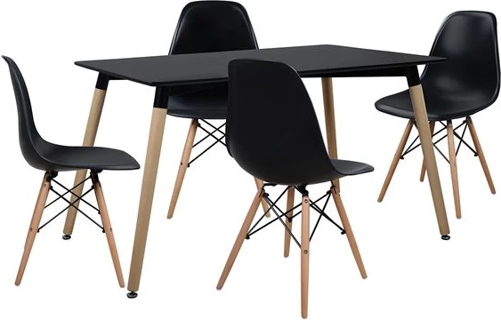 Set tavoline ngrënieje 5 pjesë me tavolinë dhe 4 karrige FH102225 120x80x73 cm