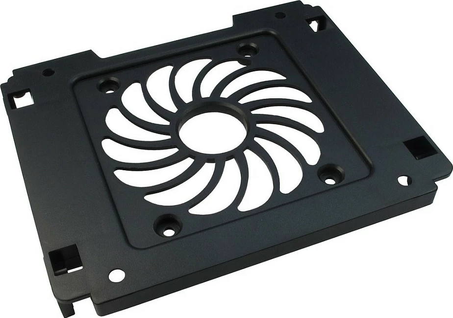 Kornizë montimi Inter-Tech Einbaurahmen 1x5.25", për 1x2.5"/1x3.5" dhe ventilator 120mm, e zezë