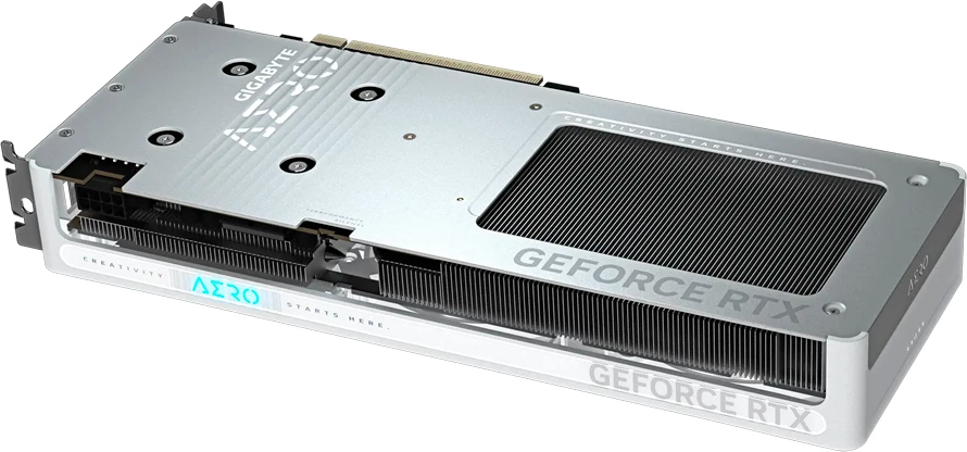 Kartë grafike GIGABYTE GeForce RTX 5060 AERO OC 8G, 8GB GDDR7 128-bit, PCIe 5.0, e bardhë, Retail
