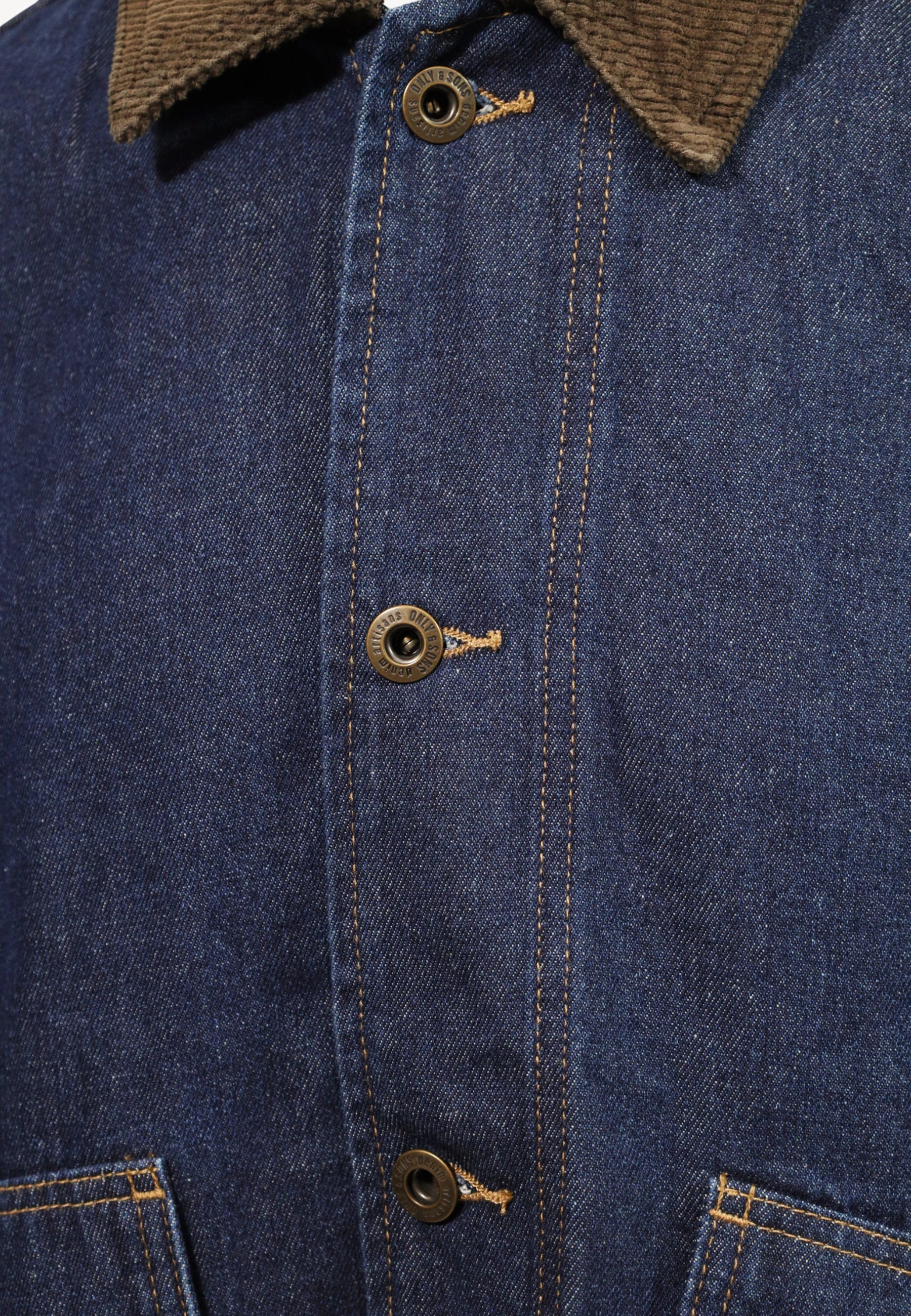 Jakne xhins për meshkuj Only & Sons Onskaizen Rinse 9417 Pim Dnm Jacket 22039417, blu e errët [Madhësia: L]