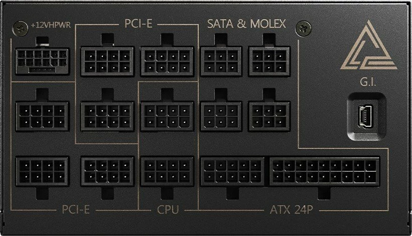 Furnizues energjie MSI MEG Ai1300P PCIE5 1300W, ATX 3.0, 80 Plus Platinum, plotësisht modular, i zi