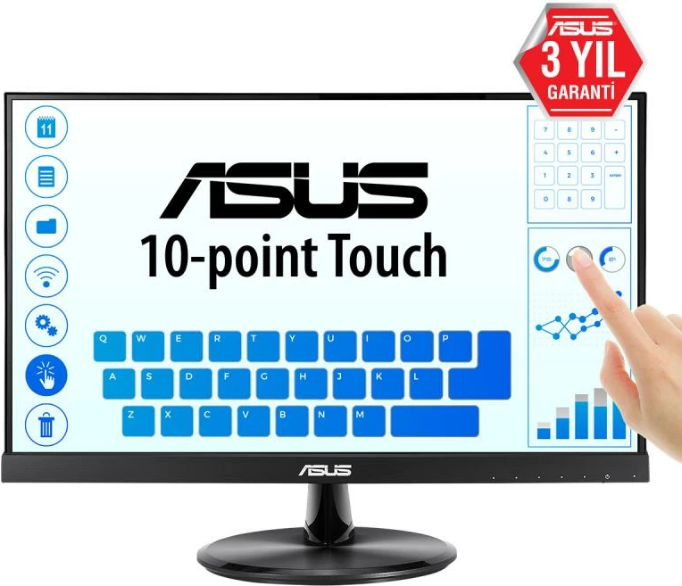 Monitor Asus VT229H 22" TFT/LCD, klasë energjie B, i zi/blu