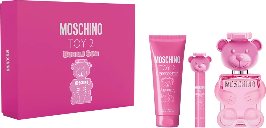 Set Eau de Toilette për femra Moschino Toy 2 Bubble Gum 100ml + 10ml + Body Balm 100ml