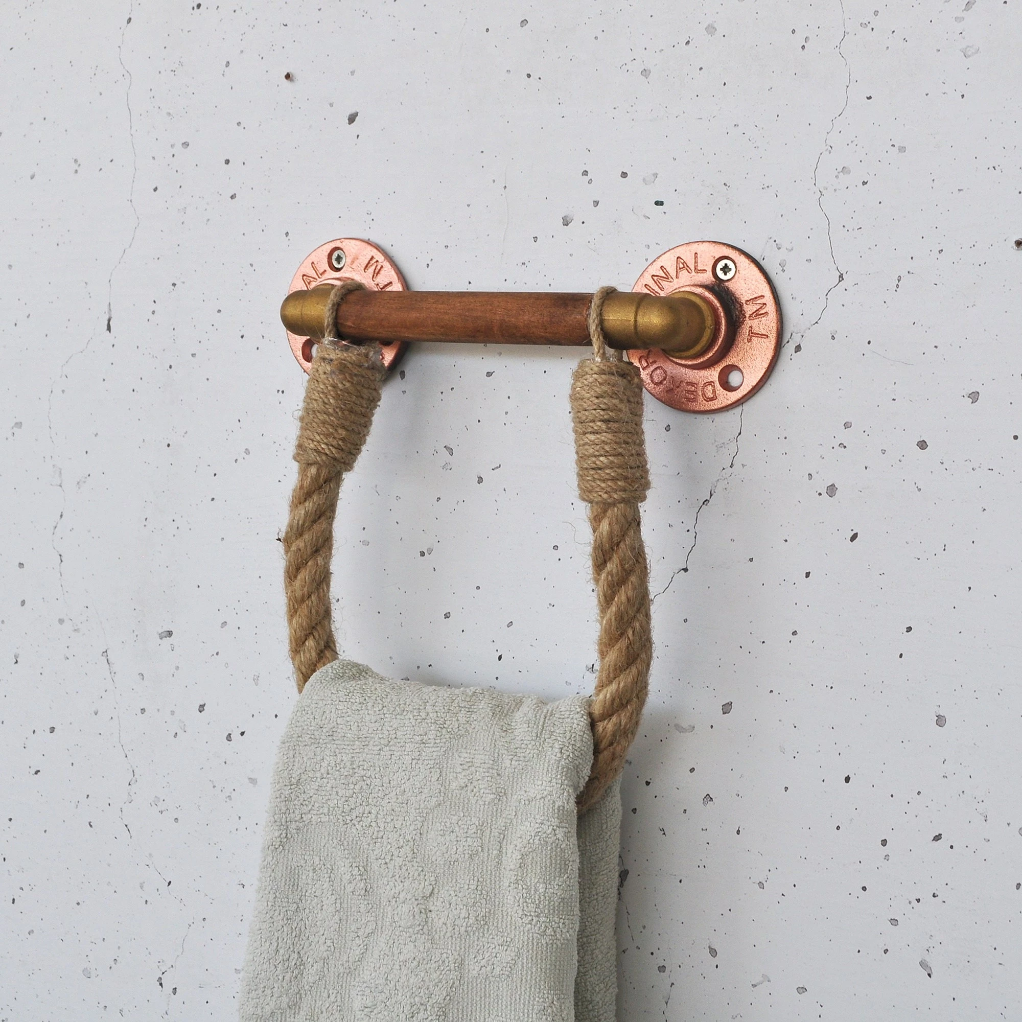 Raft muri prej metali, ngjyrë arre dhe ari rozë, Cop058