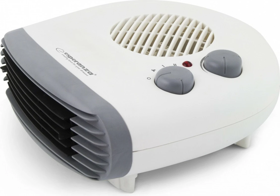 Ngrohës me ventilator Esperanza EHH003, 1000/2000W, Bardhë/Gri