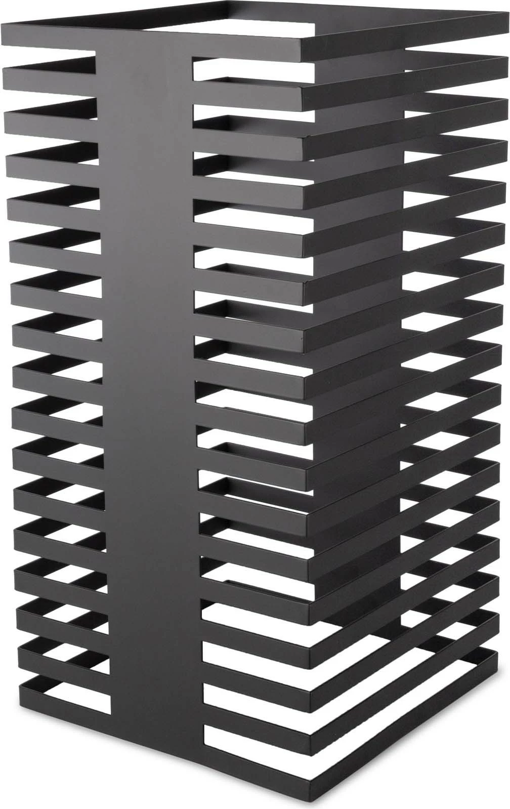 Kolonë bufeti ekspozimi, Fine Dine, Skiathos, 17 nivele, 250x250x500 mm, metal i pandryshkshëm i veshur me pluhur, e zezë