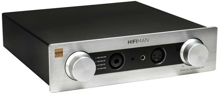 Amplifikator kufjesh HiFiMAN EF400 Amp, DAC Hymalaya R2R, 4.4W, i zi/argjendtë