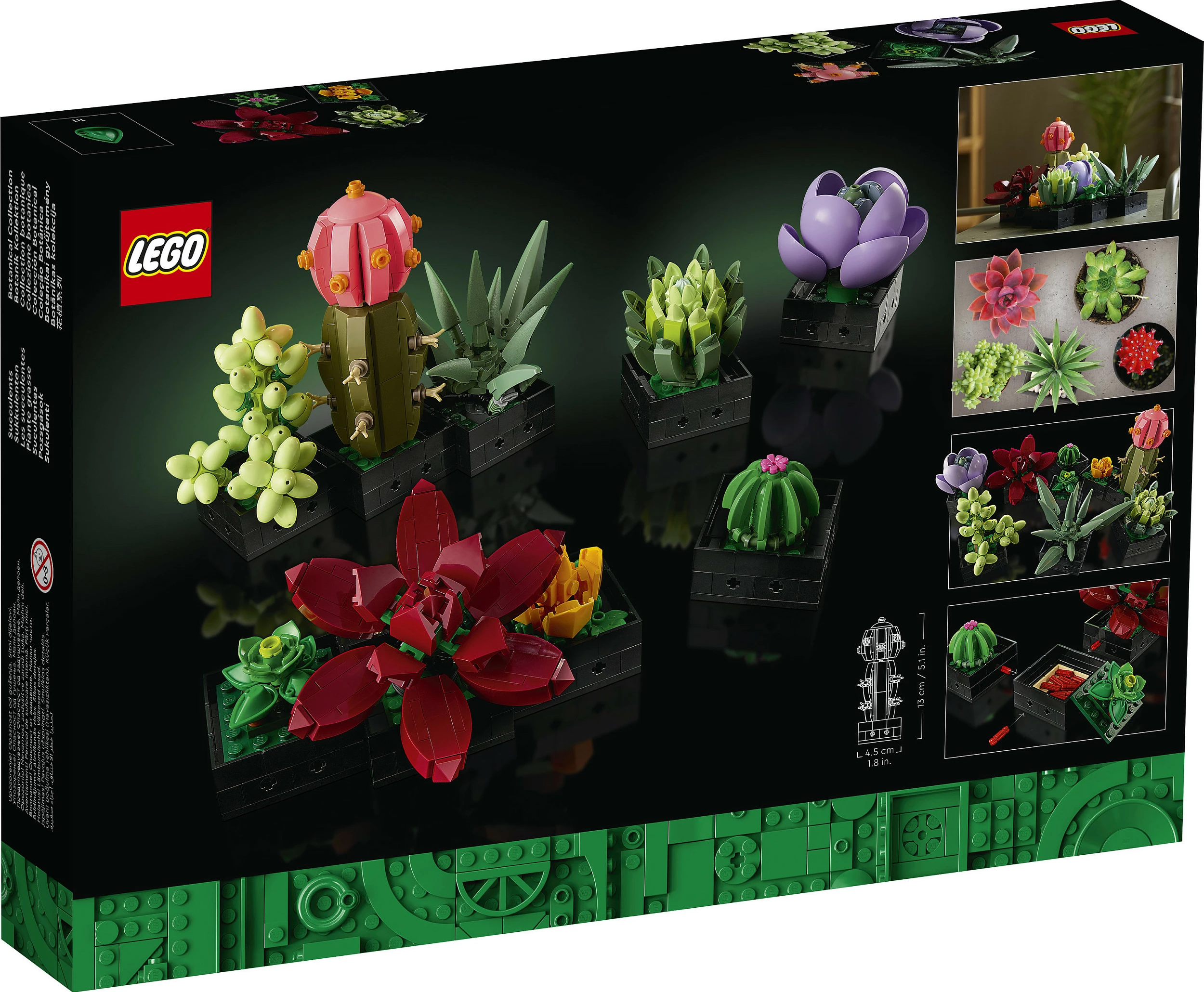 Set ndërtimi LEGO Botanicals Succulents 10309, 771 copë, 18+, multikolor