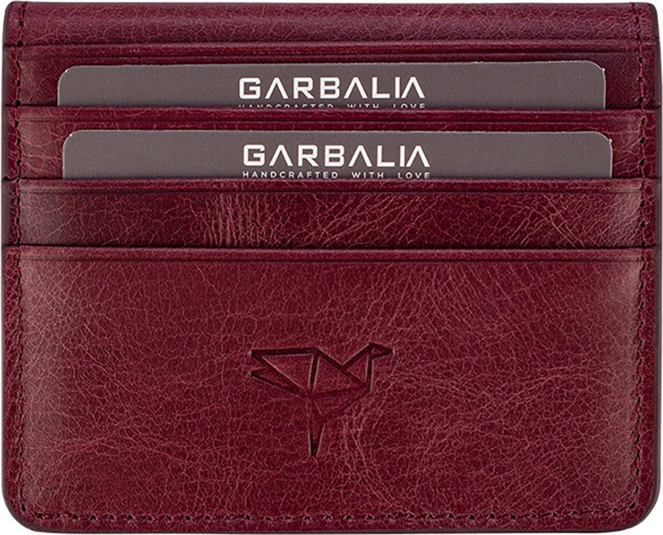 Portofol për burra, ngjyrë e kuqe claret, Zoozie Bags, Regina