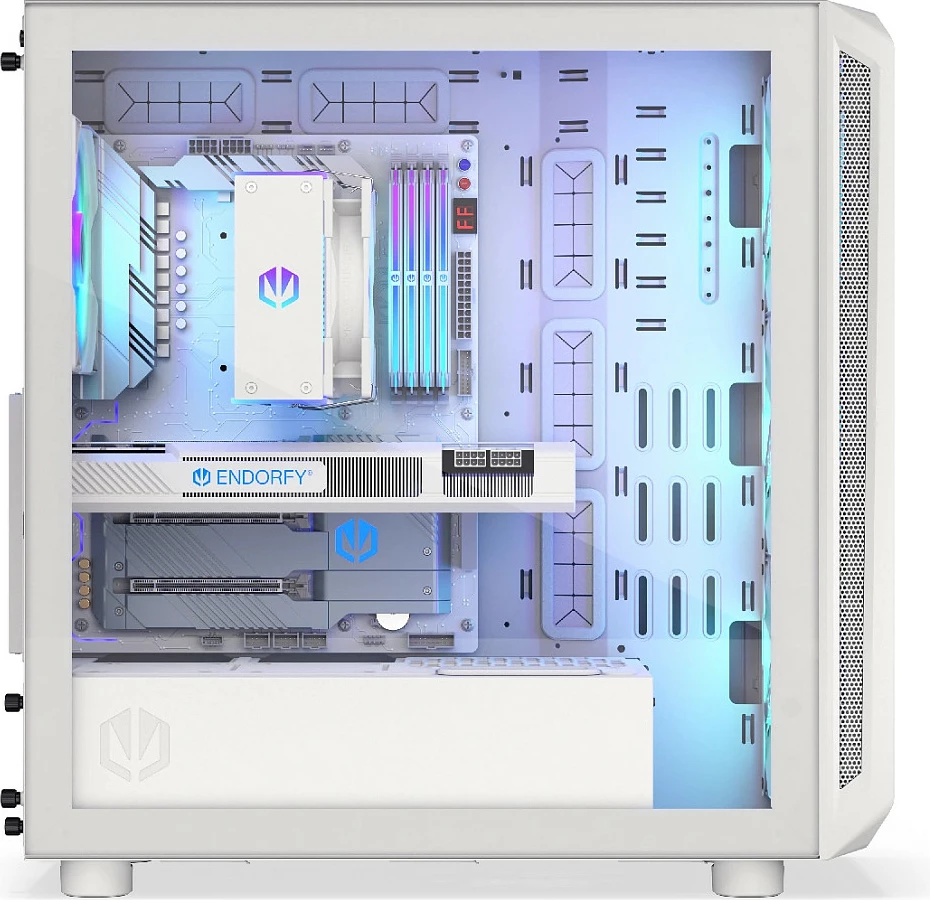 Kasë Endorfy Arx 700 ARGB, Tempered Glass, ATX/micro ATX, USB-C, e bardhë