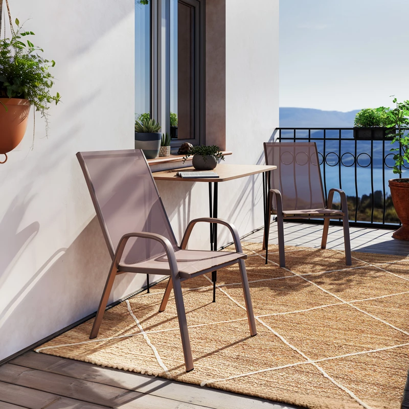 Karrige për kopsht Calan, 55x75x90cm, metal/e kaftë