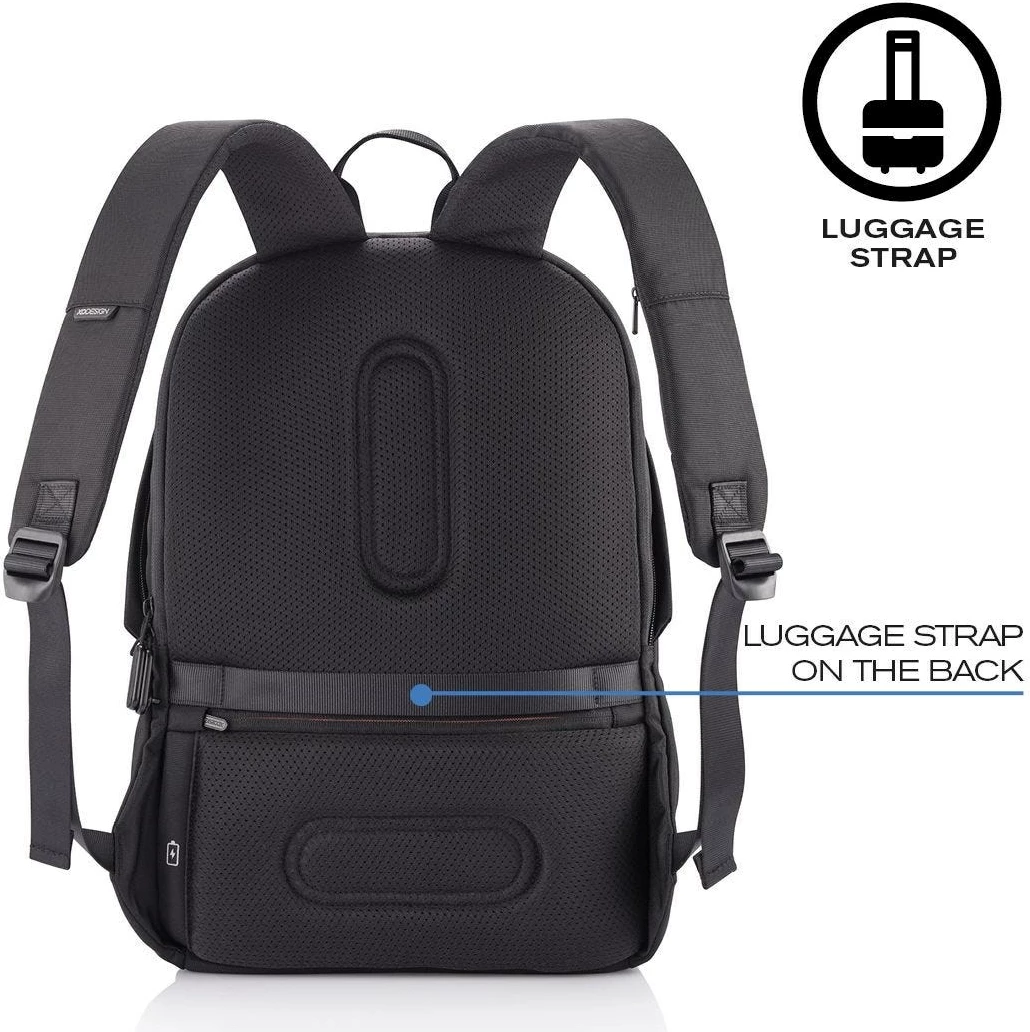 Çantë shpine kundër vjedhjes XD Design, 15.6", e zezë