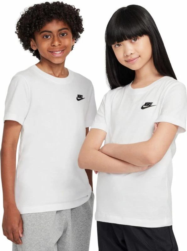 Maicë fëmijë Nike Sportswear FZ5177 100, e bardhë [Madhësia: S]
