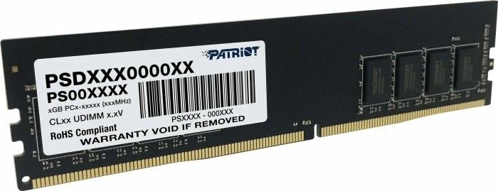 RAM Memorje Patriot Signature PSD416G32002 16GB DDR4 3200MHz CL22 1x16GB UDIMM, e zezë